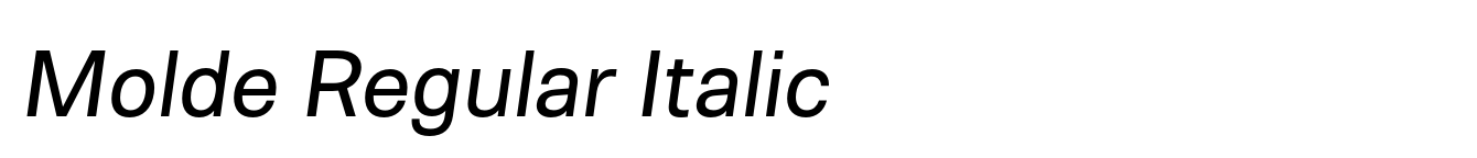 Molde Regular Italic image